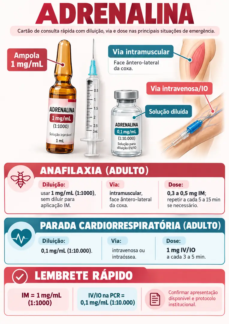 Guia de Diluição e Preparo de Medicamentos em Urgência — imagem 1